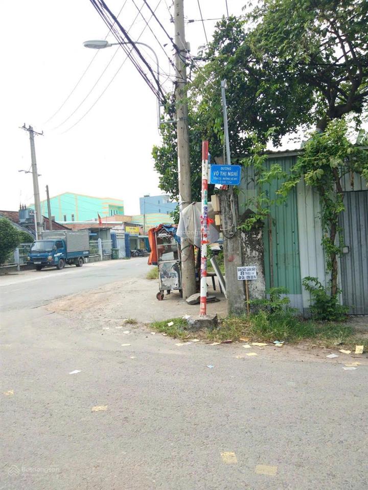 Cần bán lô đất 155,5m thổ cư mặt tiền đường võ thị nghĩ thông ra nguyễn thị lắng tân phú trung 1ty8