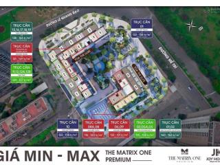 Bán căn hộ chung cư 3pn tại the matrix one premium có vay htls, 15,3 tỷ, 116,1 m2, view đẹp bc đn
