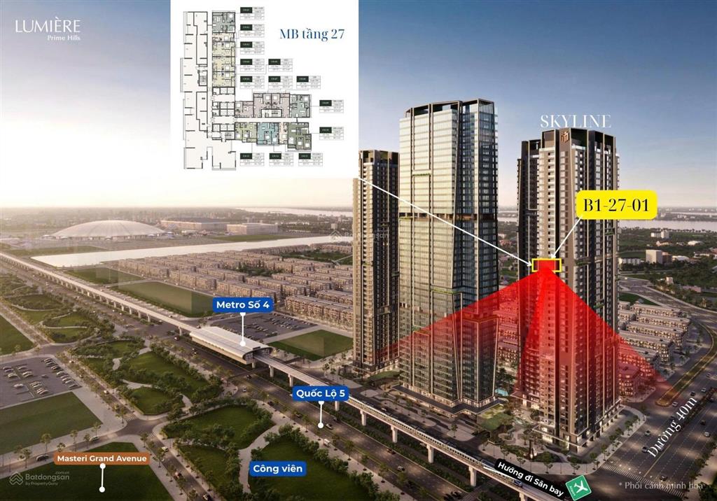 Bán căn 2pn masterise lumiere prime hills cổ loa đông anh 63.2m2 ban công đn vay htls 70 giá 7.4 tỷ