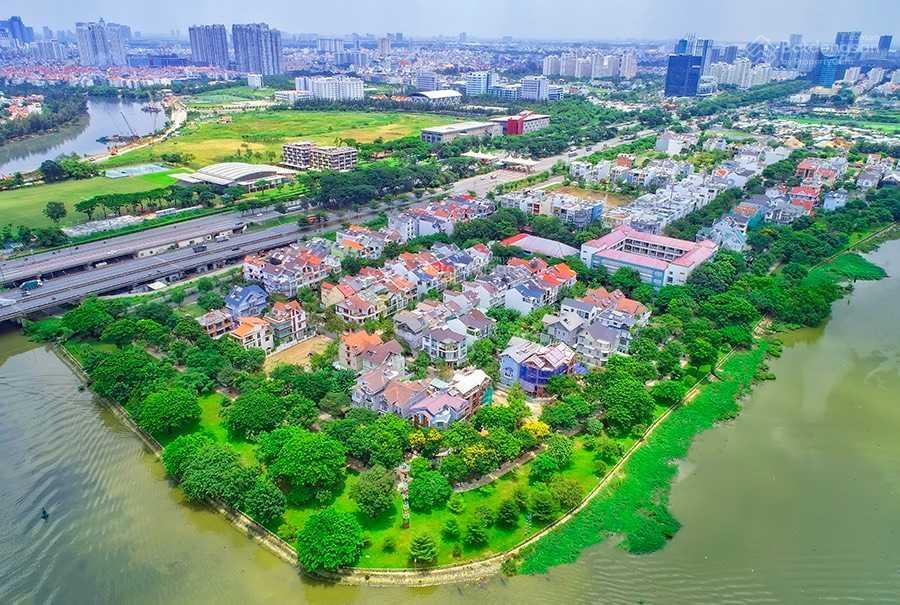 Bán đất nền nhà phố 5x18m giá 13.5 tỷ, biệt thự 7x18m, giá 17 tỷ, kdc sadeco ven sông