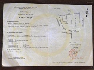 Chủ cần bán nhanh đất thổ cư 108.1m2 tại sầm sơn, mặt đường nguyễn du gía 6 tỷ  0915 840 ***