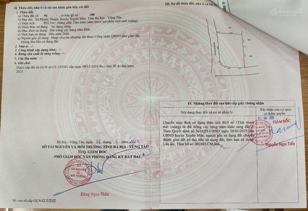 Ngộp giảm giá lô góc hồ tràm  xã hồ tràm  tp hồ chí minh