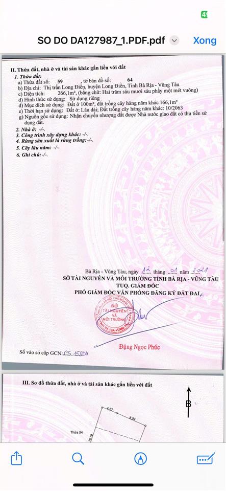 Mặt tiền dương bạch mai  tt long điền