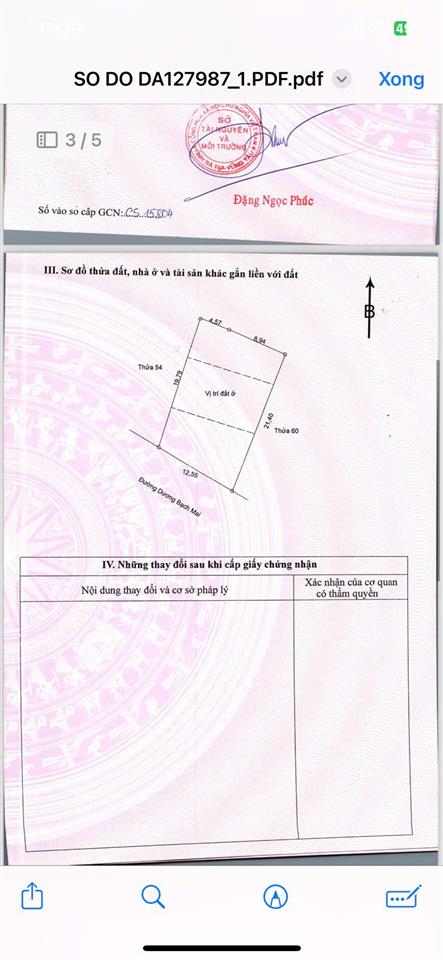 Mặt tiền dương bạch mai  tt long điền