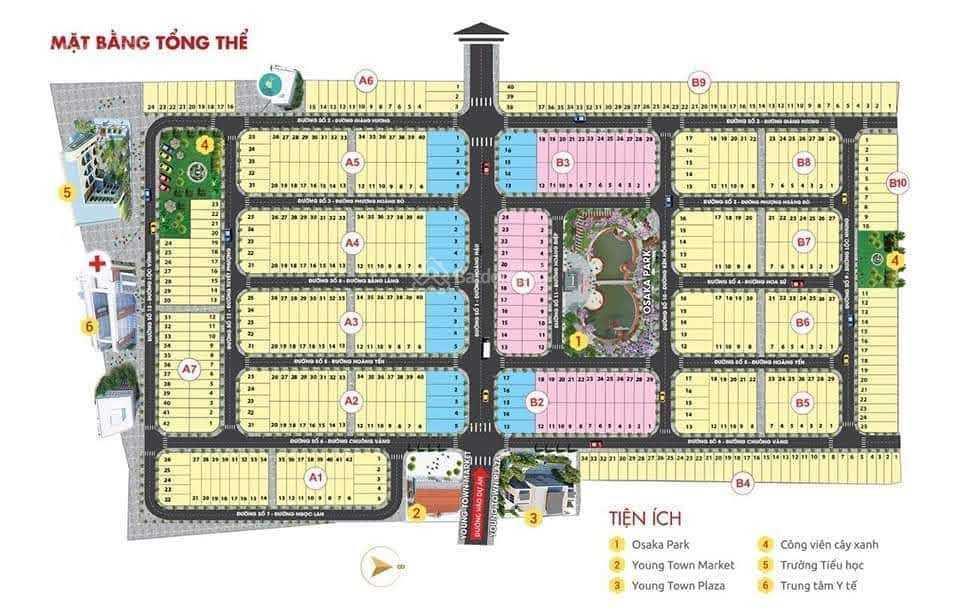 Cần tiền bán lỗ lô đất young town, 70m2, 800 triệu,  ngay 0901 762 ***