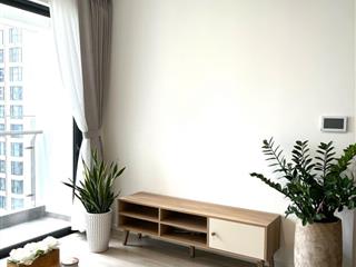 Chính chủ bán căn 2pn góc toà a masteri centre point full nội thất giá rẻ, view hồ bơi.
