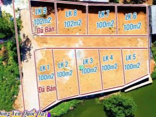 Hàng đẹp lô góc view hồ dt 100m2 full thổ cư. giá siêu rẻ chỉ nhỉnh 2,6 tỷ. đất việt yên  phú cát