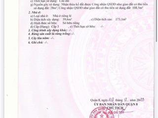 Bán nhà quận 8  hẻm thông kinh doanh sầm uất