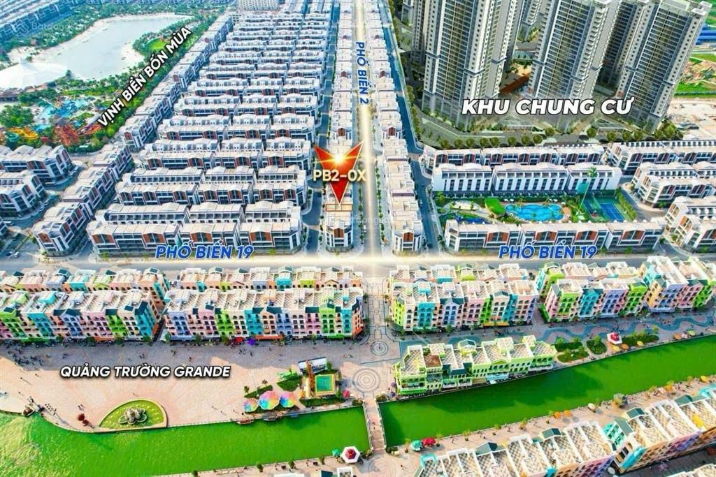 Shop phố biển 2 mặt tiền ngã 3 sát mặt sông venice đường 20m, sát chung cư. rẻ hơn 2,5tỷ 0978 998 ***