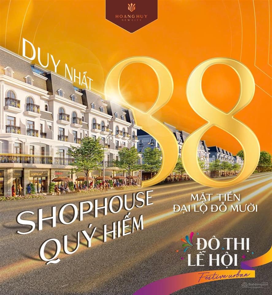 Bán shophouse giá ưu đãi tại hoàng huy new city, dương quan, thủy nguyên, hải phòng, 16 tỷ, 90m2