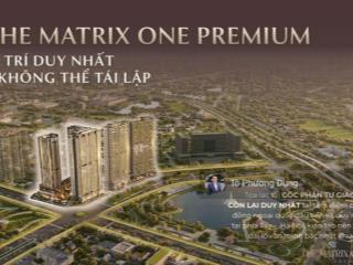 Độc quyền 20 căn the matrix one premium, giá từ 116tr, dt 2  3  4 pn, ck 18,8%, quà tặng 500tr!