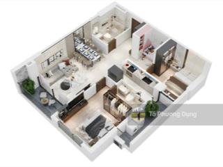 Bán căn hộ hanoi melody residences linh đàm  dt 90m2  2pn 2 wc  full nội thất  giá 59tr/m2