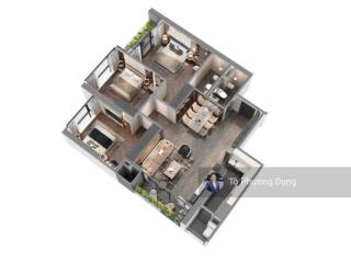 Bán căn góc dt 118m2 dự án kepler tower  tk 3pn 2wc  full nt  giá 10 tỷ   0844 866 ***!