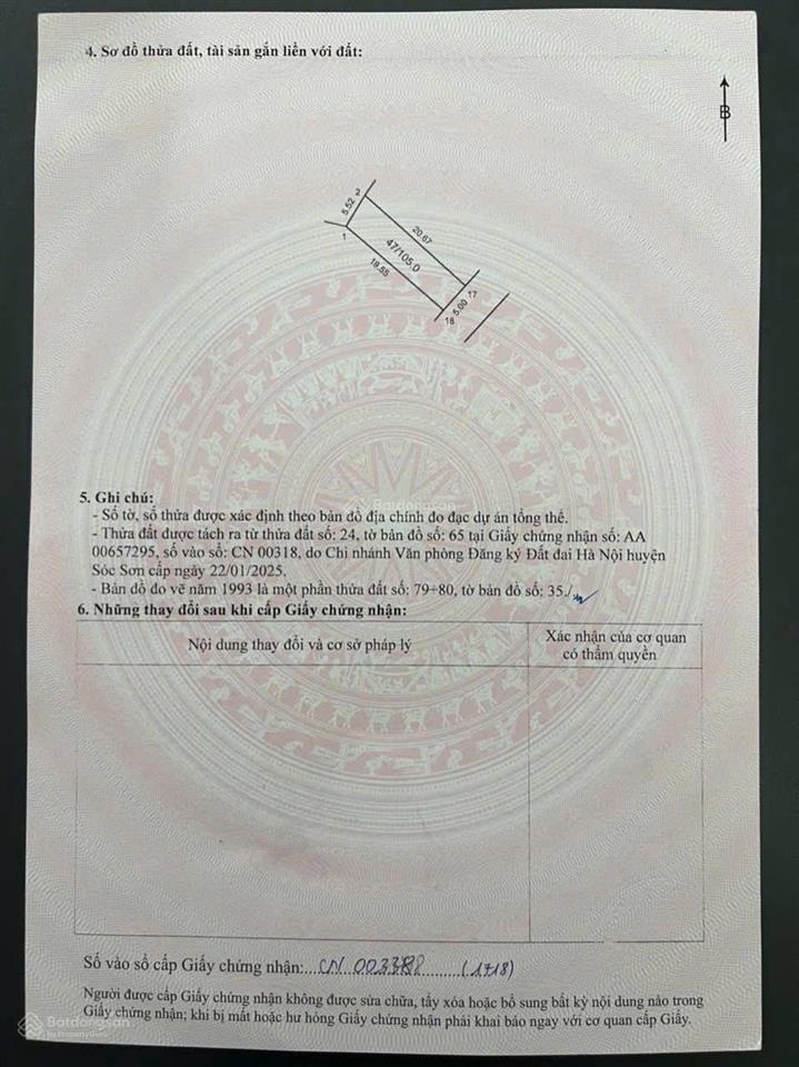 Bán đất siêu hot tại nam sơn, sóc sơn, hà nội, 16 triệu / m2, 105 m2