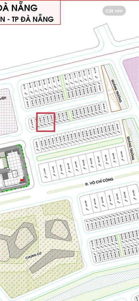 Giảm giá 500tr. bán gấp lô đất hiếm 2 mặt tiền đường 7,5m fpt city, đối diện toà ch fpt plaza 1.4&5