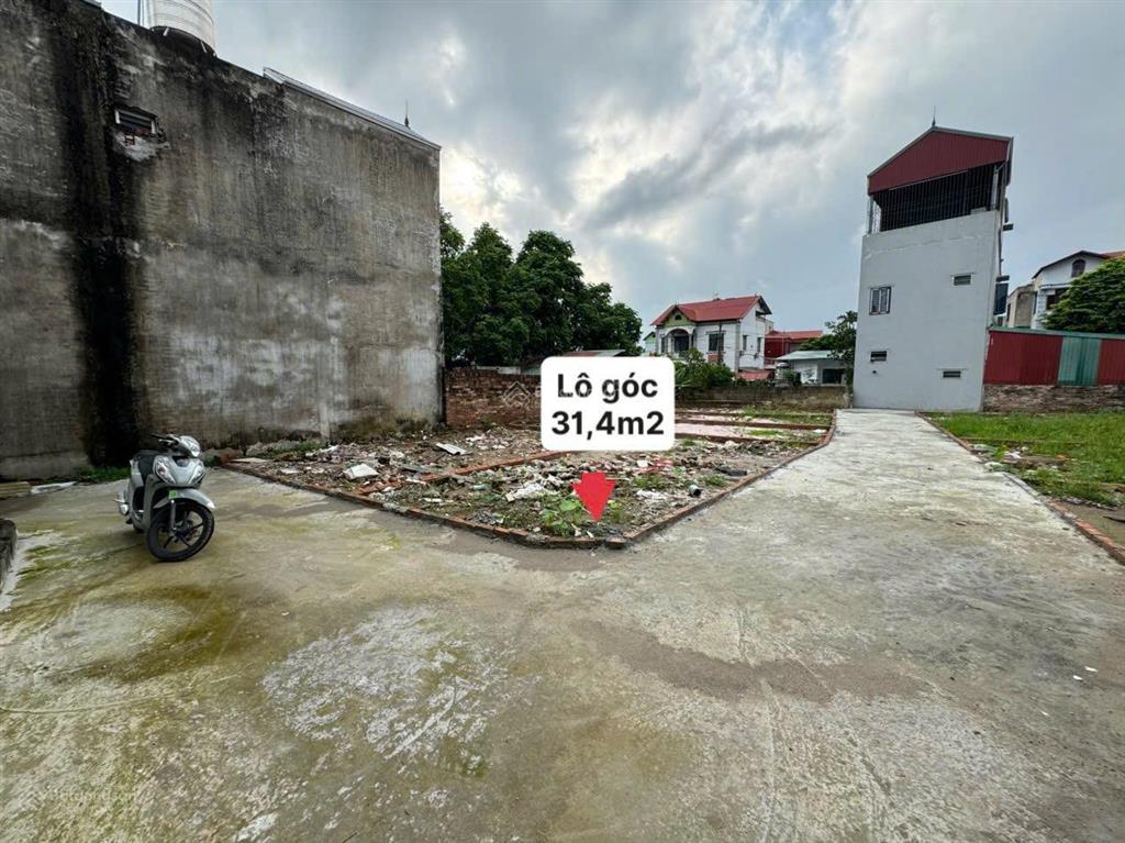 Bán đất tại kim bài, thanh oai, hà nội, 2.2tỷ, 31.4m2 lô góc hai thoáng