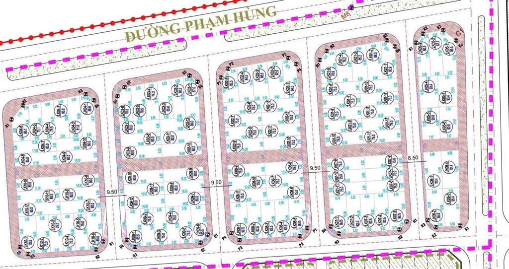 Bán nhà liền kề, dự án trằm sen, sở hữu lâu dài, 75m2, 5 tầng xây thô, đường 12m, gần ccn, ql21b