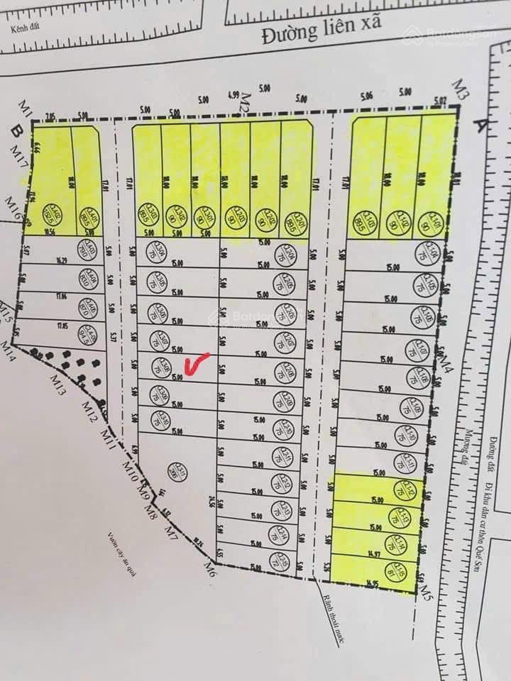 Bán đất đấu giá điếm tổng, tân ước, gần ccn và vin olympic, dt 75m2 xinh, vừa tài chính, ngay tl429