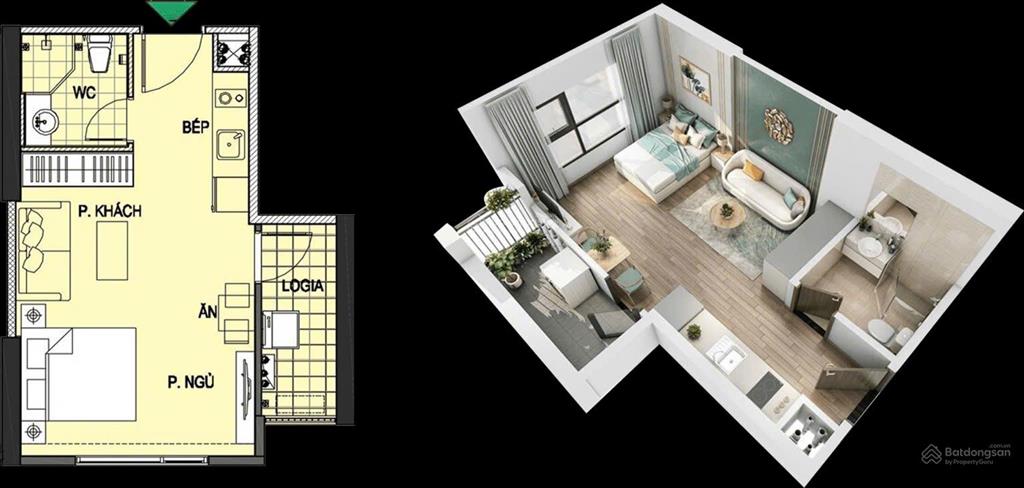 Chính chủ bán căn studio 32m2 toà imperia solar park tây mỗ 2,5 tỷ 0963 882 ***