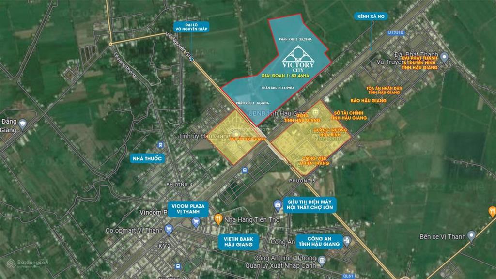 Bán đất nền dự án dic victory city, tp. vị thanh, hậu giang  giá chỉ 1.14 tỷ/lô  đã có sổ hồng
