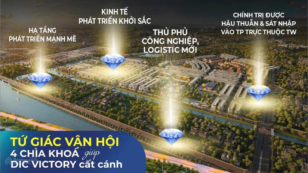 Bán đất nền dự án dic victory city, 11,7triệu/m2, 95m2 tại tp. vị thanh, hậu giang, sổ hồng từng lô
