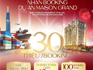 Maison grand phú mỹ, tp.hcm  giá chỉ từ 1,6 tỷ/căn   0983 076 ***
