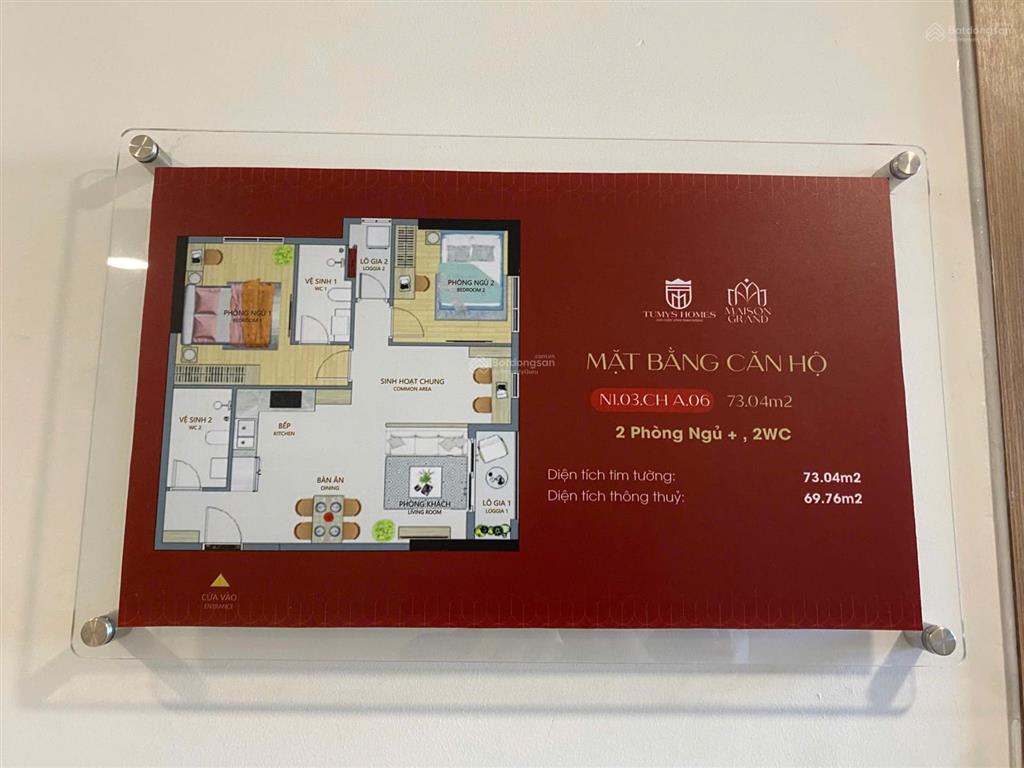 Căn 2pn, dt 58,3m2 maison grand phú mỹ, tp. hcm  giá chỉ 2,3 tỷ/căn   0983 076 ***