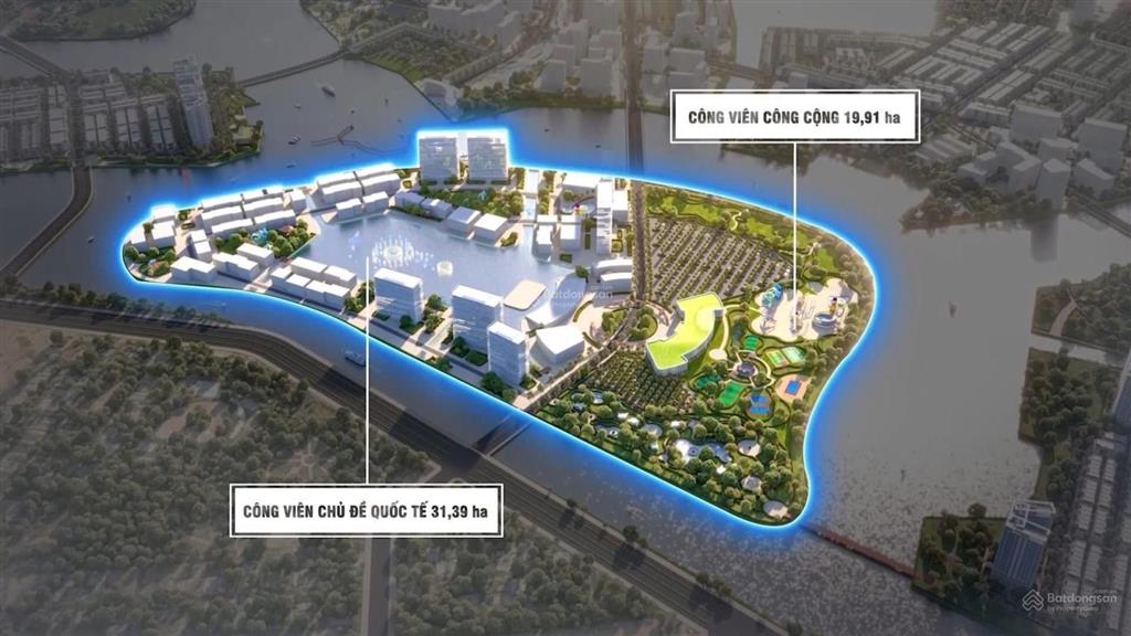 Lô sạch đẹp gói 7 mỹ gia vị trí lô đường đôi 29m view công viên thoáng mát dt 100m2, hướng đông nam