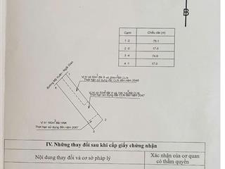 Đất mặt tiền mx  ng(võ văn kiệt) dt 17x75m 1250m2 có 100m2 thổ cư