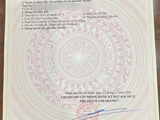 Bán lô đất 3,68tỷ liền kề khu anh tuấn hẻm 2581 nhà bè  tphcm (dt 5 x 21,2m tổng 106m scn 95,7m)