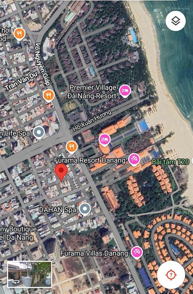 Bán lô đất kiệt 6m đường hồ xuân hương, dt 200m2 gần furama resort