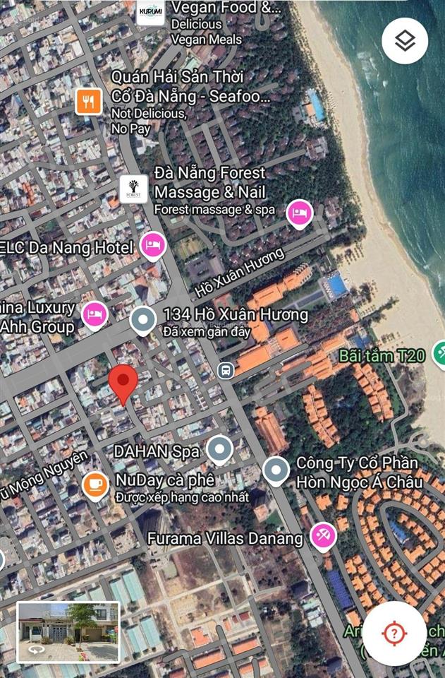 Bán đất đường trần văn thành, 115m2 ngang 5.55m, gần biển, gần furama resort