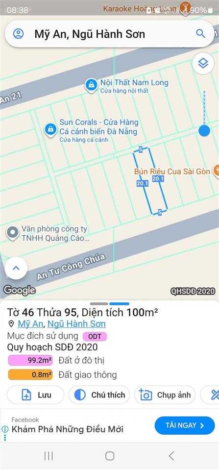 Bán 2 lô liền kề đường an tư công chúa  gần sông hàn  kdc nam cầu trần thị lý