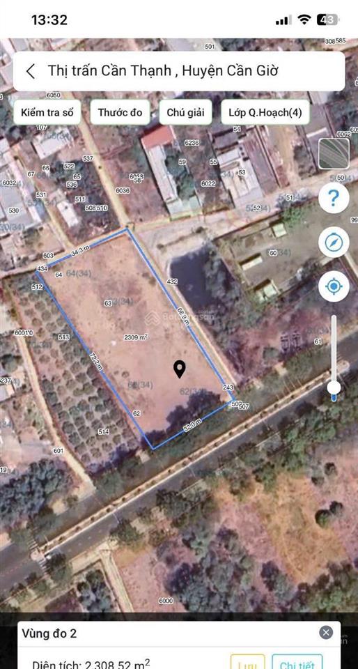 Bán 2.500m² đất thổ cư vip mặt tiền đào cử trung tâm cần thạnh  cần giờ