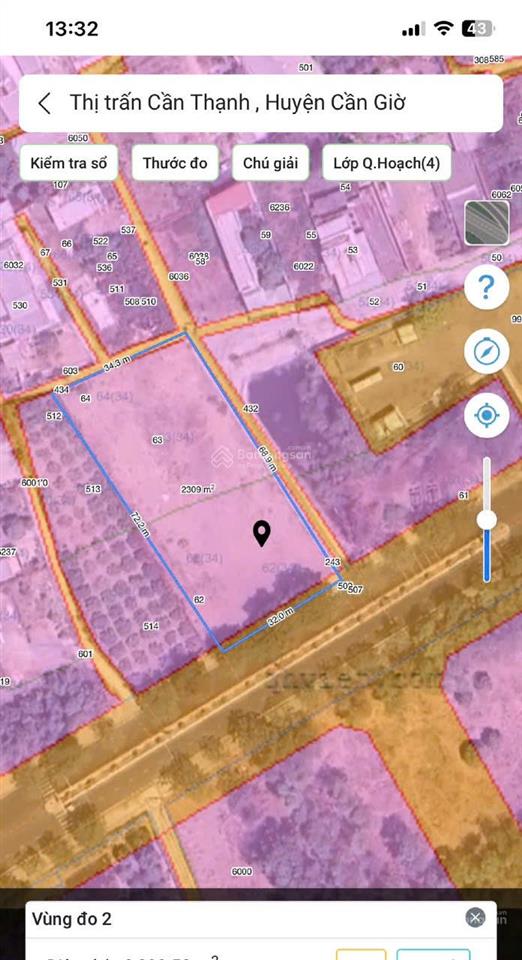 Bán 2.500m² đất thổ cư vip mặt tiền đào cử trung tâm cần thạnh  cần giờ