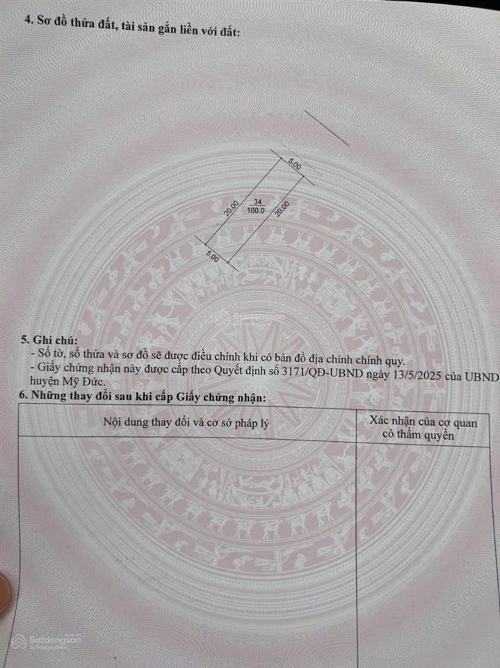 Chính chủ bán lô đất đấu giá lk34 thôn hiền giáo xã, an tiến, huyện mỹ đức, tp hà nội