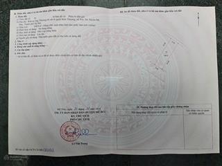 Chính chủ bán lô đất đấu giá khu ao ông thường, thôn thượng, xuy xá, mỹ đức