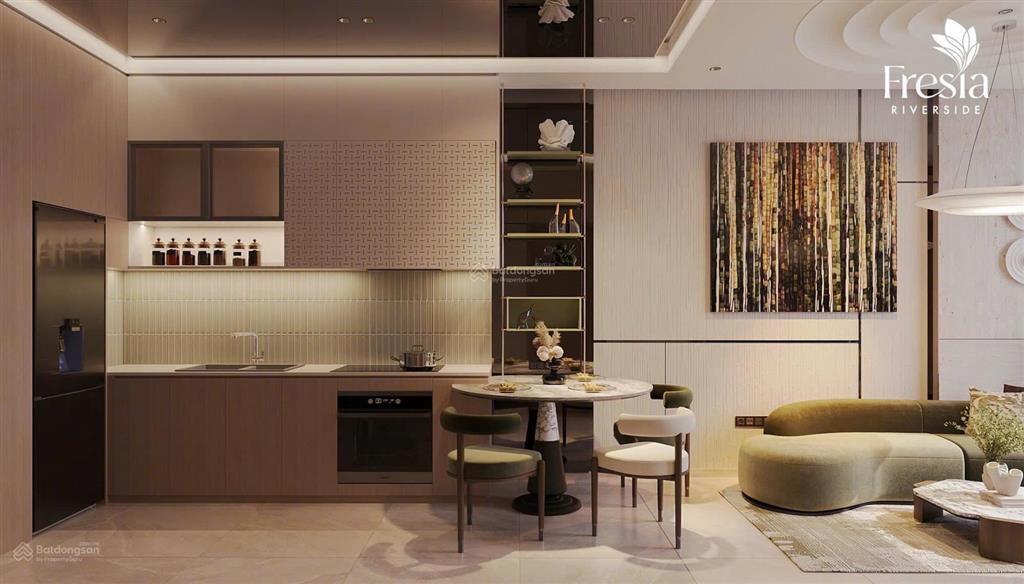 Mở bán căn hộ fresia riverside chỉ 1,75 tỷ 2pn 1wc 51,5m2, đường bùi hữu nghĩa, tp. biên hoà