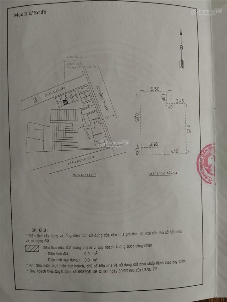 Bán căn hộ 77.6m² chung cư lê hồng phong đường phan văn trị phường 2 quận 5 tp hồ chí minh.