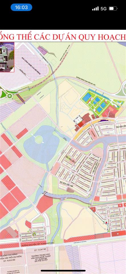 Lô góc đẹp tái định cư hoà liên 2, giá chỉ 5.5 tỷ/225m2 view kênh 5.5m p. liên chiểu