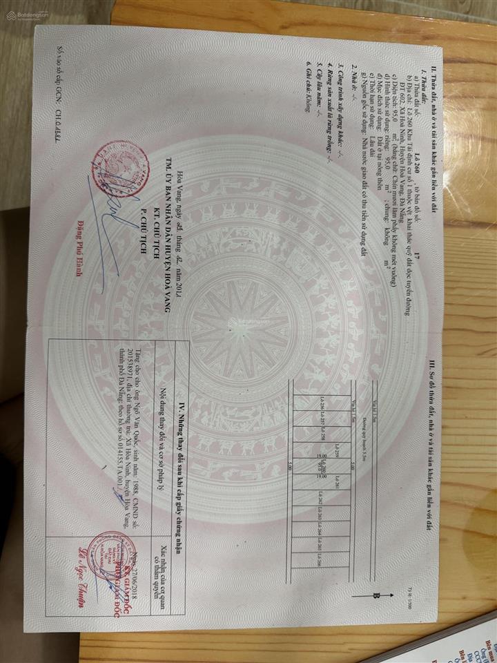 Bán đất tặng nhà cạnh chợ hoà ninh 1  bà nà  đà nẵng, 95m2, 2.5 tỷ đường 5.5m.  0905 556 ***