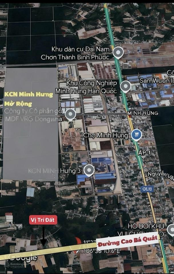 Chính chủ cắt lỗ 500tr bán nhanh lô đất 191m2 mặt tiền đường cao bá quát 16m  0911 133 ***