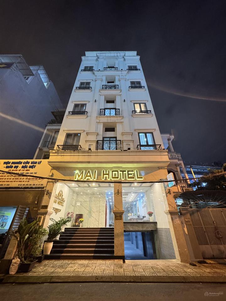 Khách sạn mặt tiền yên thế, 8,2m x 24m, 196m2, hầm, 6 tầng giá bán nhanh 49 tỷ