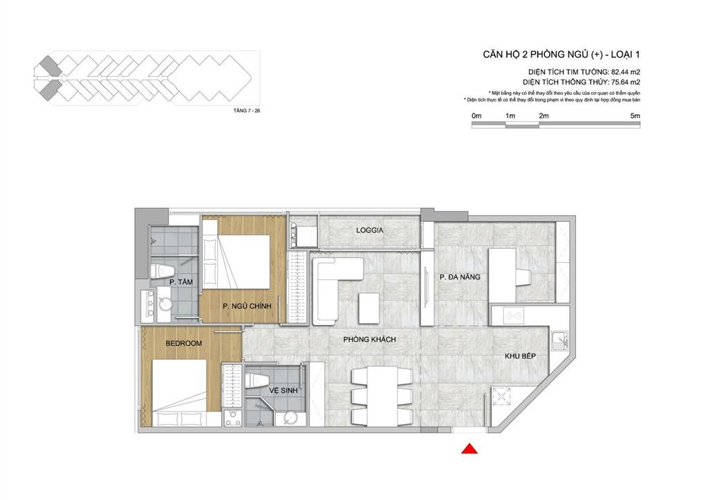 Bán căn 2 phòng ngủ view biển, giá 3.7 tỷ, 0901 383 ***