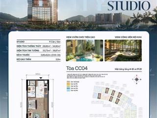 Căn studio c25 view nội khu toà the charm dự kiến 2.1tỷ,căn 1pn 50m giá 2.7tỷ, 2pn giá 3.9 tỷ