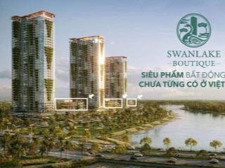 Bán nhanh căn hộ trung tầng swan lake onsen ecopark  631m², khoáng nóng riêng, view hồ thiên nga