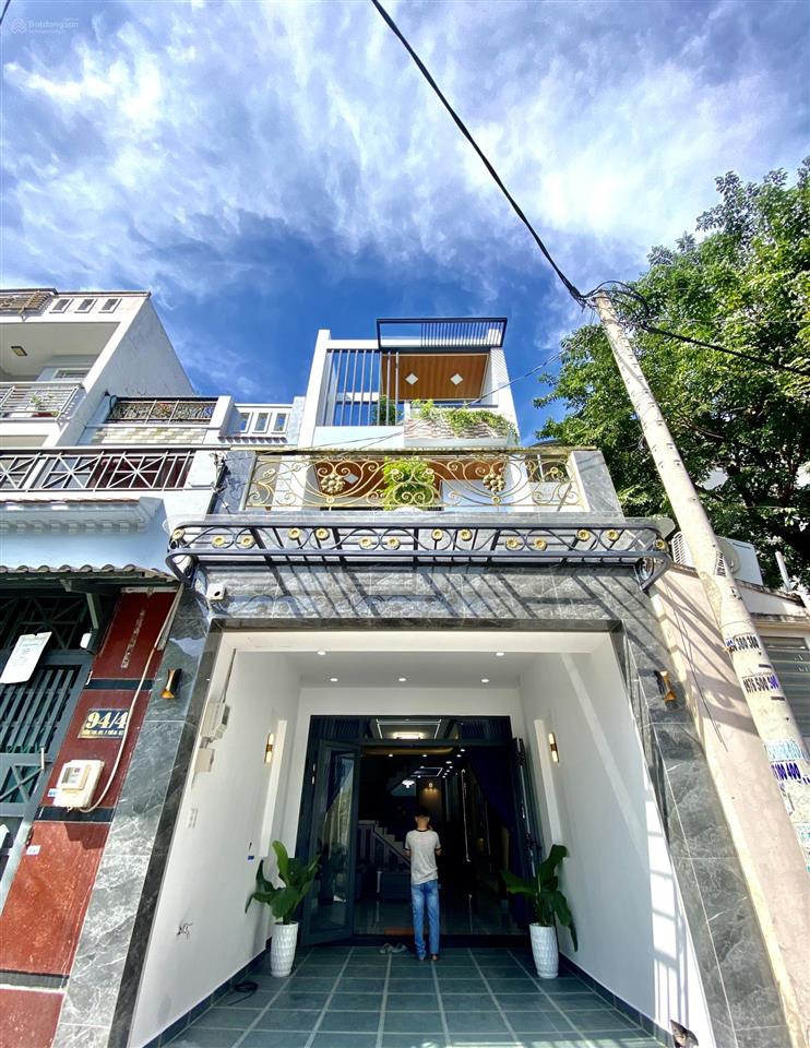 Nhà 80m2 1/ thới an 16  4m x 20m đúc 1 trệt 2 lầu hxh tận nhà