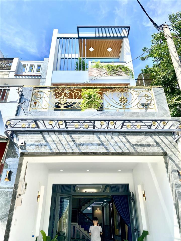 Nhà 80m2 1/ thới an 16  4m x 20m đúc 1 trệt 2 lầu hxh tận nhà