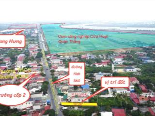 Bán đất mặt đường 360, quang hưng, an lão, hải phòng