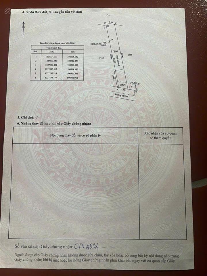 Chính chủ bán lô 5x40m ngay an điền, bến cát gần cầu thới an, sổ sẵn, giá tốt có hỗ trợ vay nh